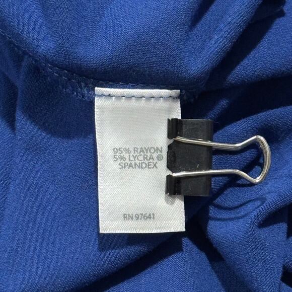 J Jill Dress Wearever Perfect T Shirt Minimalist Classic Casual Comfort Blue 1X - Picture 5 of 7